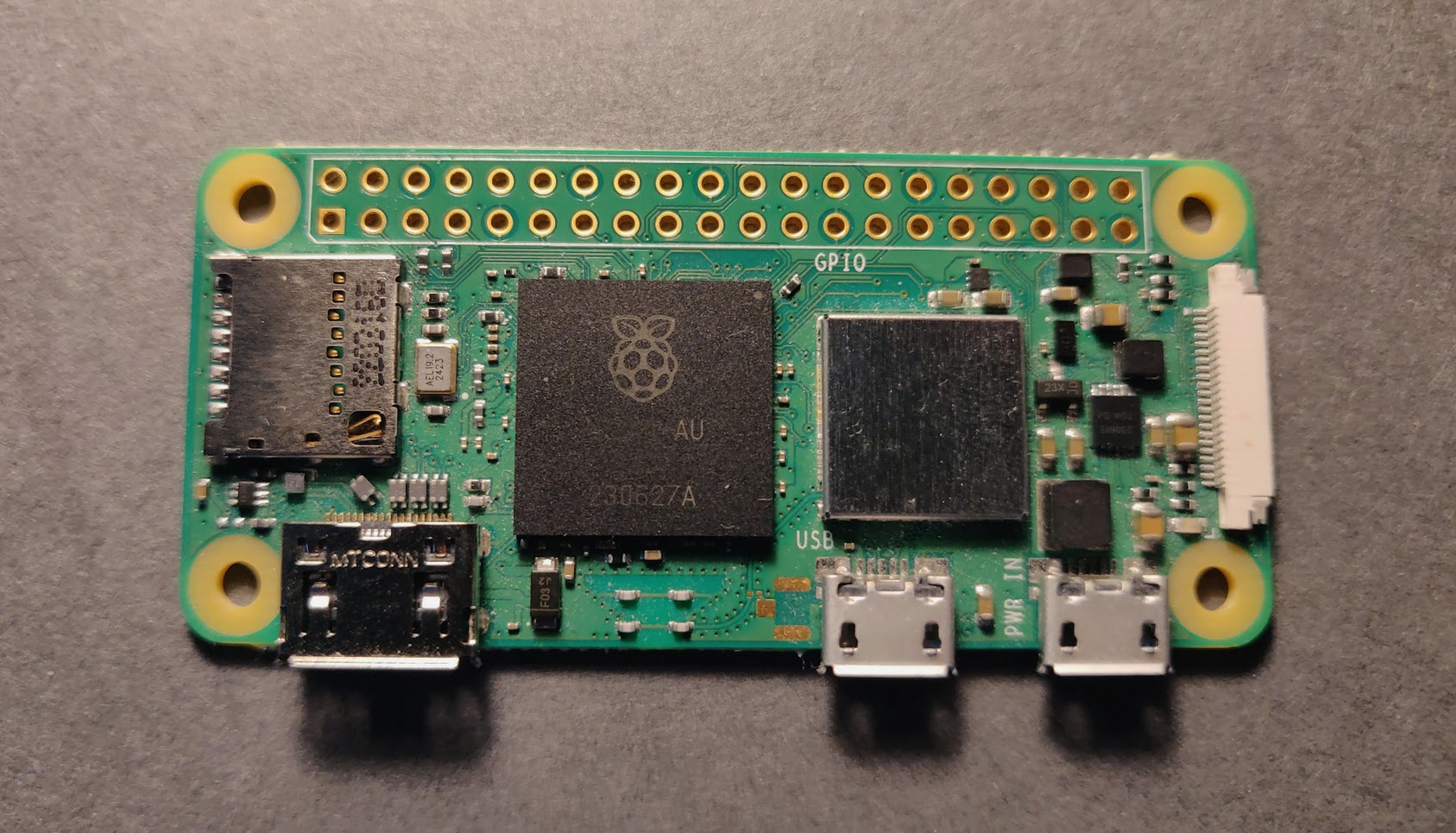 The pi display from the top